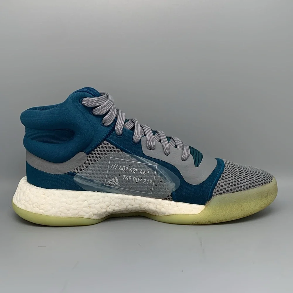 Adidas Marquee Boost Tech Mineral‎ Glow Basketball Shoes F97277 Men's Sz 9.5
